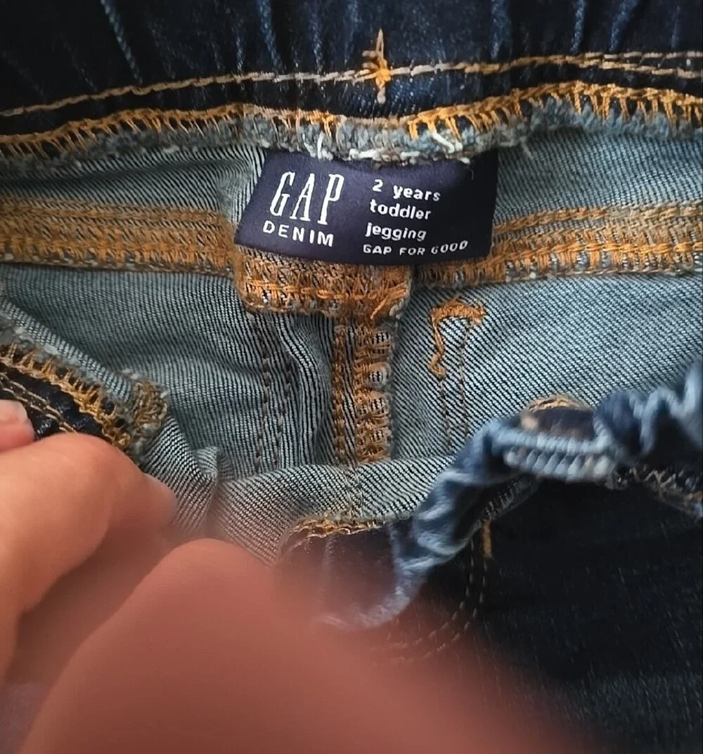 Gap Kids Dark Blue Elastic Waist Denim Jeans